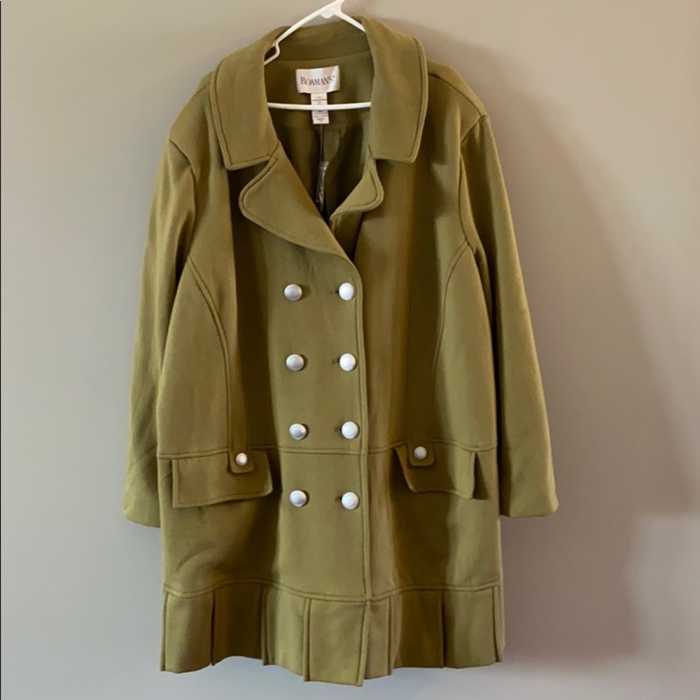 Olive green coat